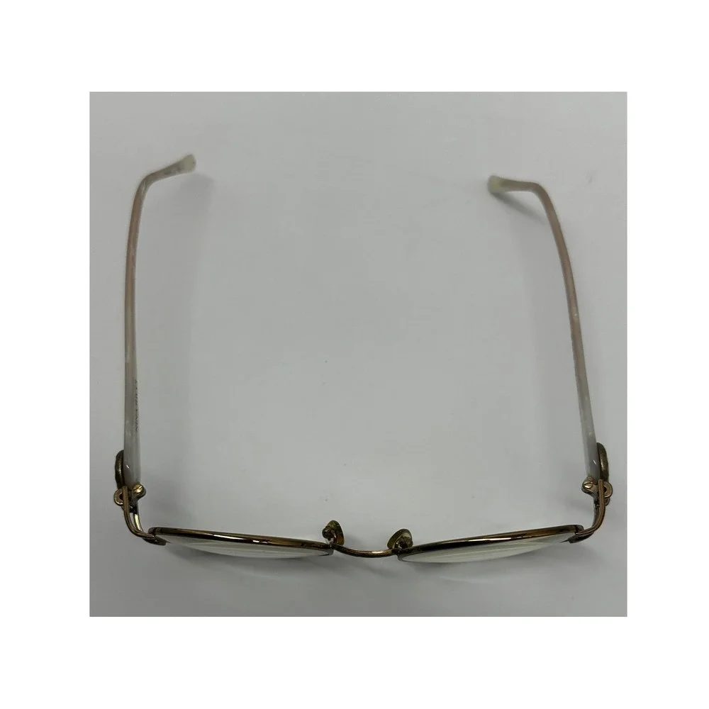 Vintage‎ Nina Ricci Round Eyeglasses Frames Gold Tone Designer Glasses
